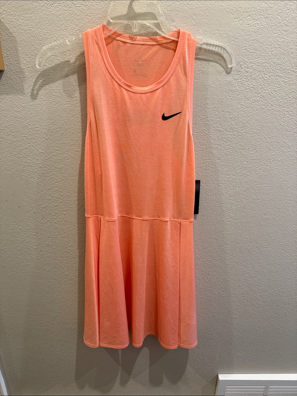 NWT Nike tennis pickleball dress orange peach size medium